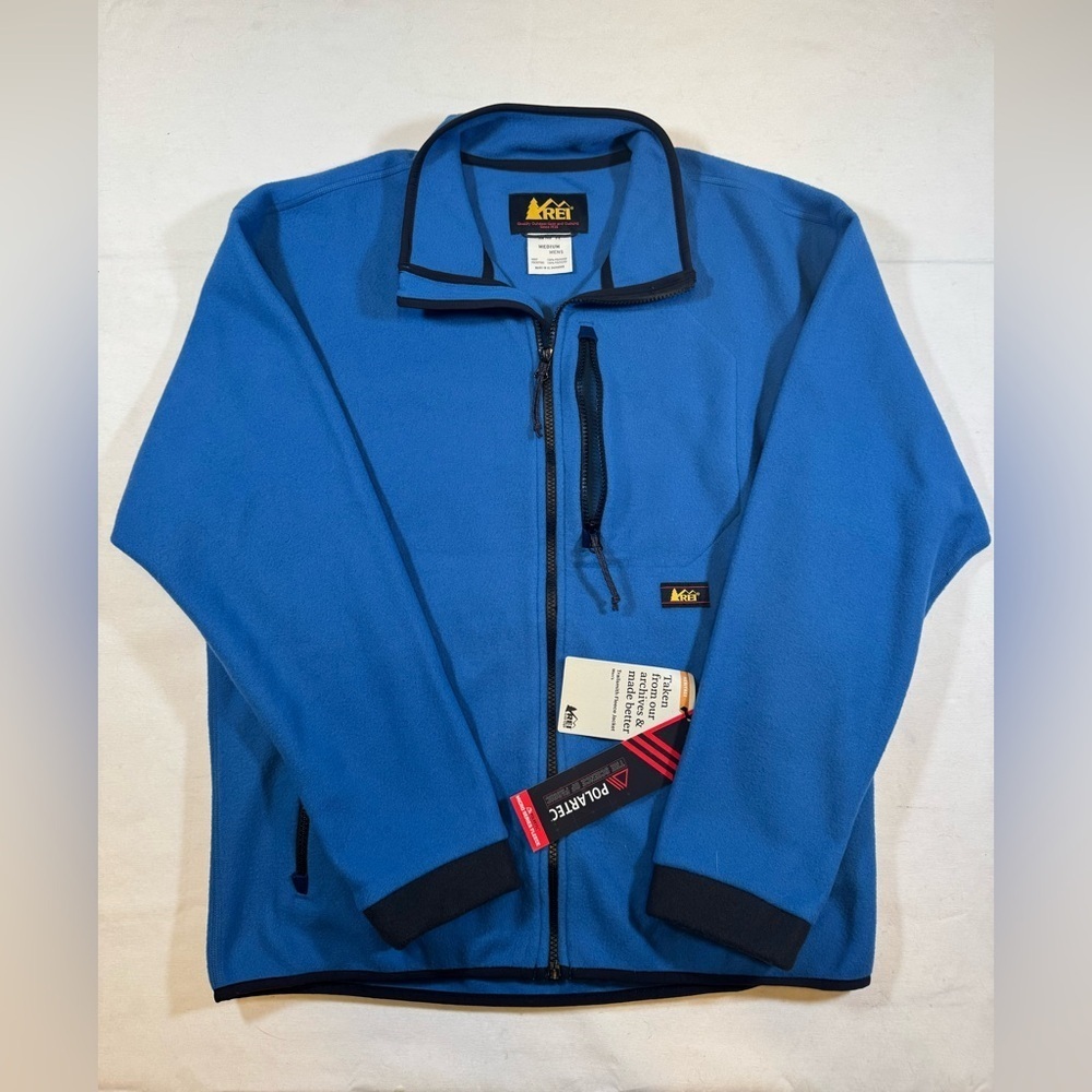NWT Men’s REI Royal Blue Fleece Full-Zip Polartec Jacket